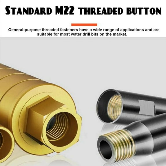 Diamond Core Bit Extension for M22 Thread Extension Rod for Diamond Drill 200Mm