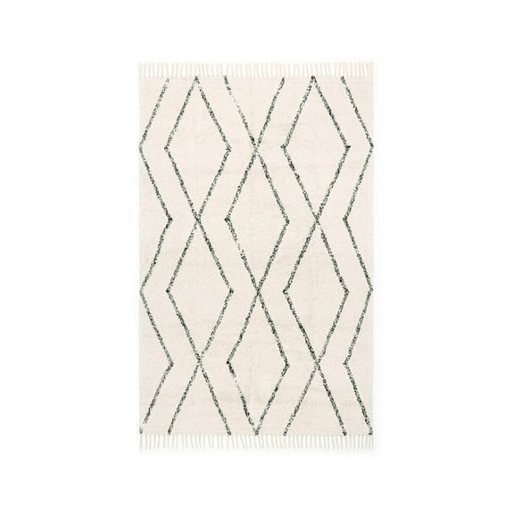 Diamond Cotton Tufted Area Rug, Sneffels