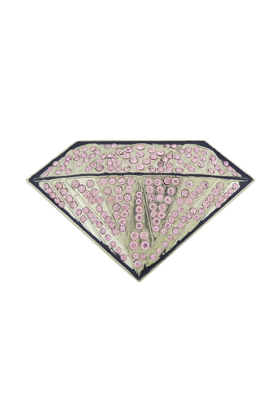 Diamond Cowgirl Costume Rodeo Belt Buckle Love Pink Rhinestones Metal New Style