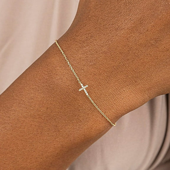 Diamond Cross Bracelet Simple All-match