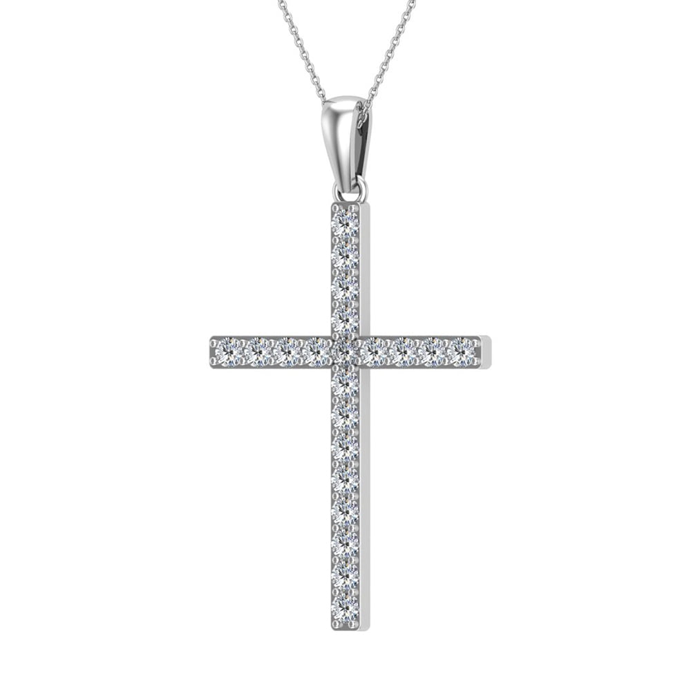 1.50CT Diamond Cross Pendant / Mens Diamond Cross Chrome Hearts Style –  Justin's Jewelers