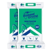 Diamond Crystal 2 Pack Iron Fighter Water Softener Soluble Salt Pellets, 40 Pounds