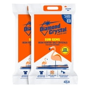 Diamond Crystal 2 Pack Sun Gems Iron Fighter Water Softener Salt Crystals, 40 Pounds