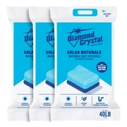 Diamond Crystal 3 Pack Solar Naturals Water Softener Pure Salt Crystals, 40 Pounds