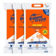 Diamond Crystal 3 Pack Sun Gems Iron Fighter Water Softener Salt Crystals, 40 Pounds