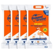 Diamond Crystal 4 Pack Sun Gems Iron Fighter Water Softener Salt Crystals, 40 Pounds