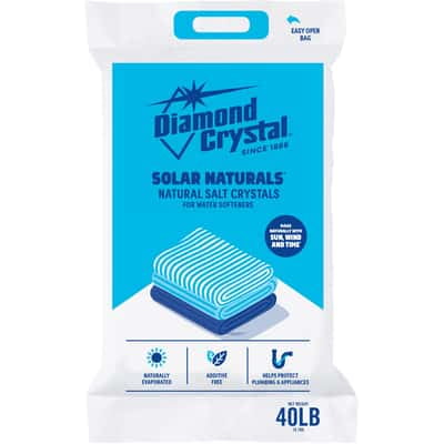 Diamond Crystal 40 lb Solar Naturals Salt Crystals Water Softener Salt