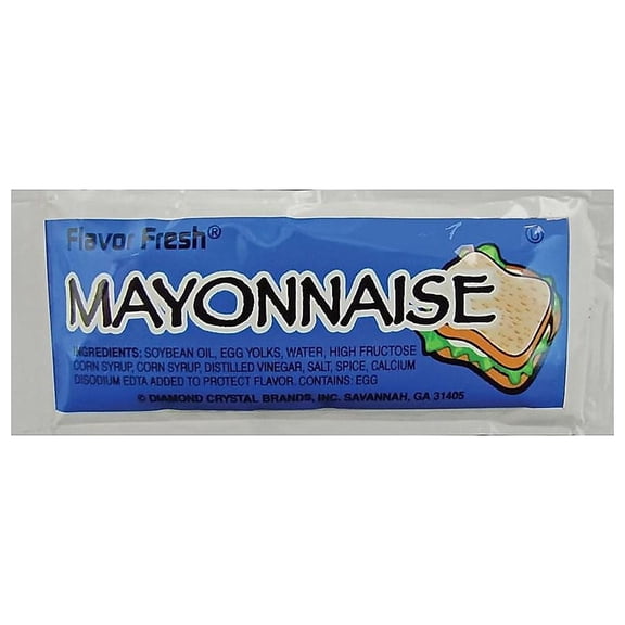 0.32 oz. Packet Mayonnaise Condiment Packets (200/Carton)
