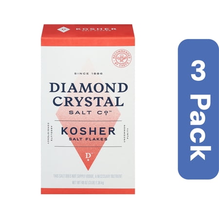 Diamond Crystal Salt Flakes 3 lb (Pack of 3)