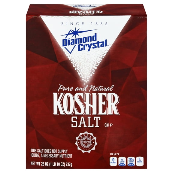 Diamond Crystal - Salt Kosher Flakes Box - CS of 9-26 OZ