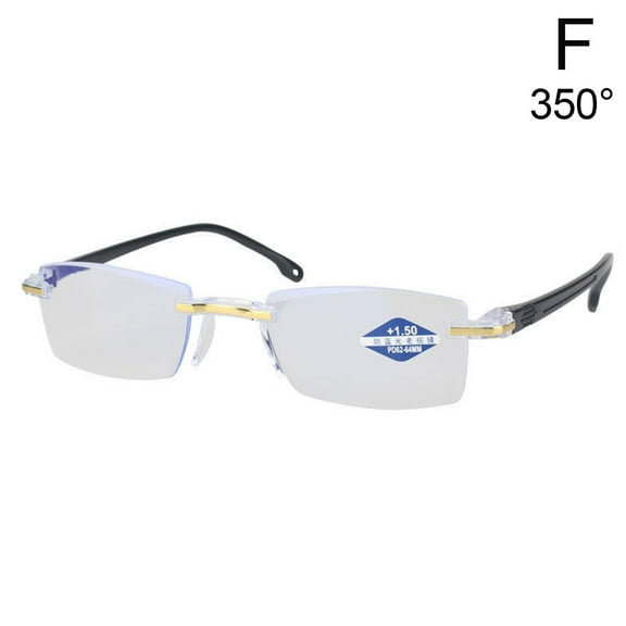 Diamond-Cut Bifocal Progressive Anti-blue Eyewear Ultralight Reading Glasses TOP Y1J9