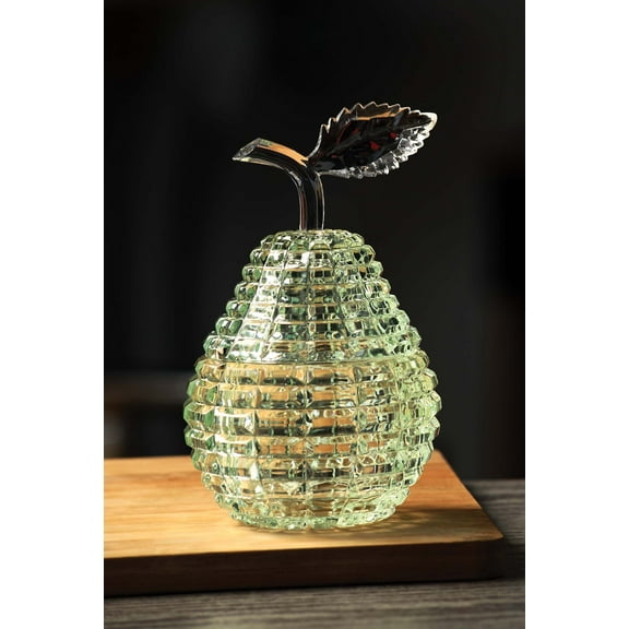 Diamond Cut Pear Jar