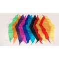 thumbnail image 1 of Diamond Cut Silk 18 inch 12 Pack (Assorted) Magic by Gosh - Trick, 1 of 1