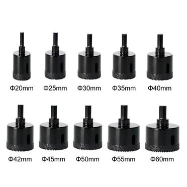 Diamond Core Drill Bit Set - 6mm, 8mm, 10mm, 12mm Dry Hole Saw For Porcelain Tile, Ceramic, Granite, Marble (Works With Drill Or Angle Grinder)
