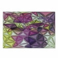 thumbnail image 1 of Diamond Cutting Board, Abstract Ornate Gradient Different Size Diamond Motifs Futuristic Effects Print, Decorative Tempered Glass Cutting and Serving Board, Small Size, Purple Yellow, by Ambesonne, 1 of 5