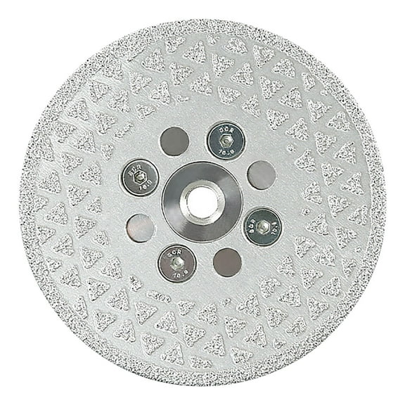 Diamond Cutting Grinding Disc Arbor for Marble Ceramic Double Sided Vacuum Brazed Fast Cutting Shaping Grinding Wheel