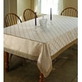 thumbnail image 1 of Diamond Damask Design Fringes Tablecloth Beige 54" by 72" Oblong / Rectangle, 1 of 2