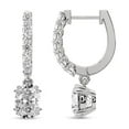 thumbnail image 1 of Diamond Dangle Earring | 2 Carat IGI Certified Oval Shape Lab Grown Diamond | 18K White Gold | Anaisa Dangling Lab Diamond Earrings | Prong Setting | FG-VS1-VS2 Quality | Friendly Diamonds, 1 of 6
