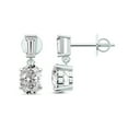 thumbnail image 1 of Diamond Dangle Earring | 4 Carat IGI Certified Oval Shape Lab Grown Diamond Dangle | 14K in White Gold | Sabela Dangling Lab Diamond Earrings | FG-VS1-VS2 Quality | Friendly Diamonds, 1 of 5