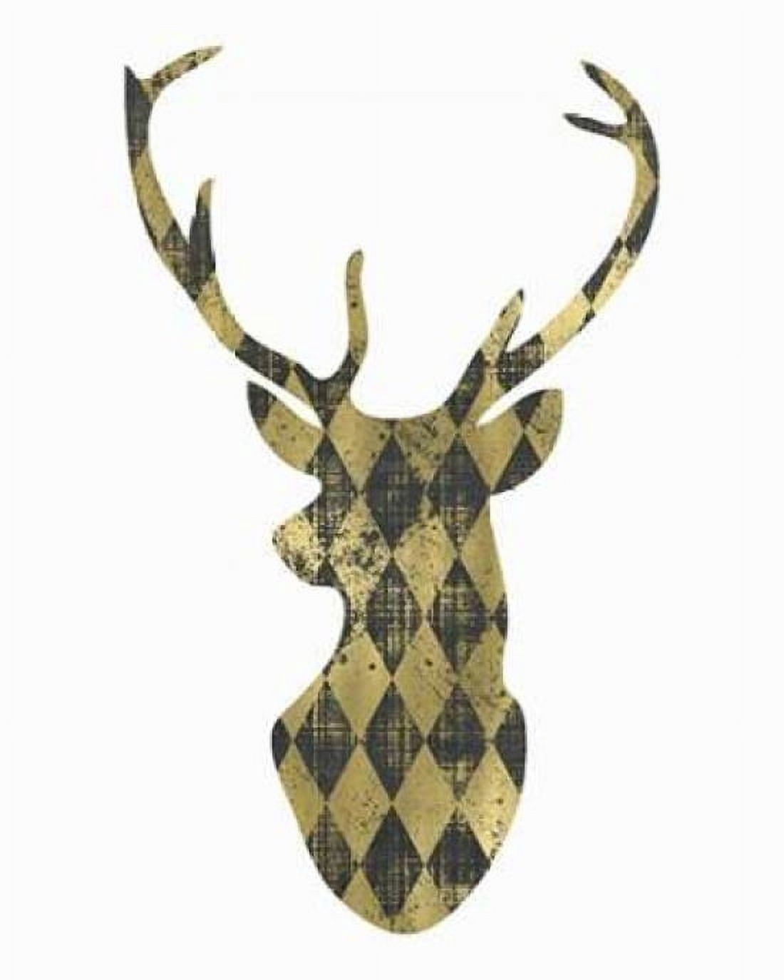 Diamond Deerhead Canvas Art - Tara Moss (24 x 30)