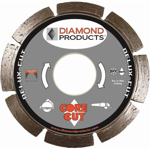 Diamond Delux-Cut Diamond Blade 4.5" X .080" X 7/8"