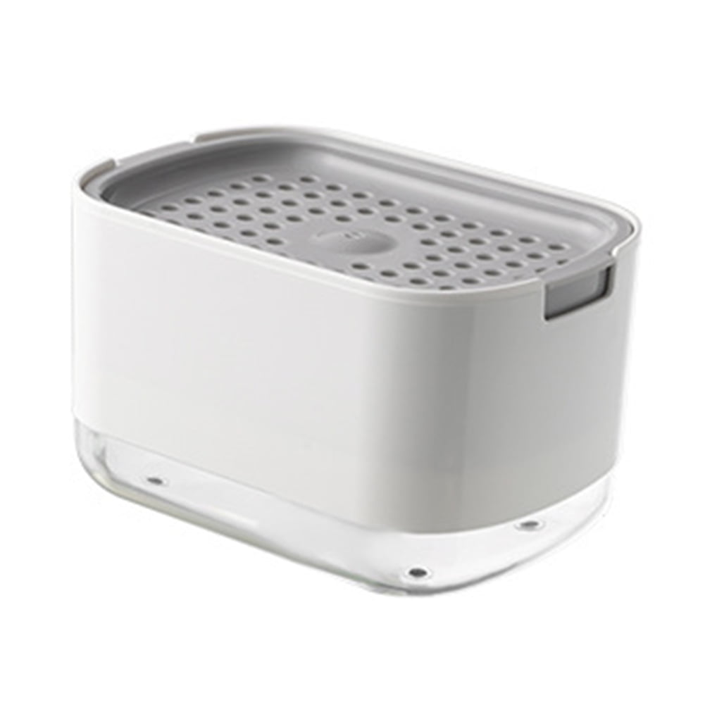 Diamond Detergent Dispenser Sponge Stand Kitchen Dish Soap Box Kitchen