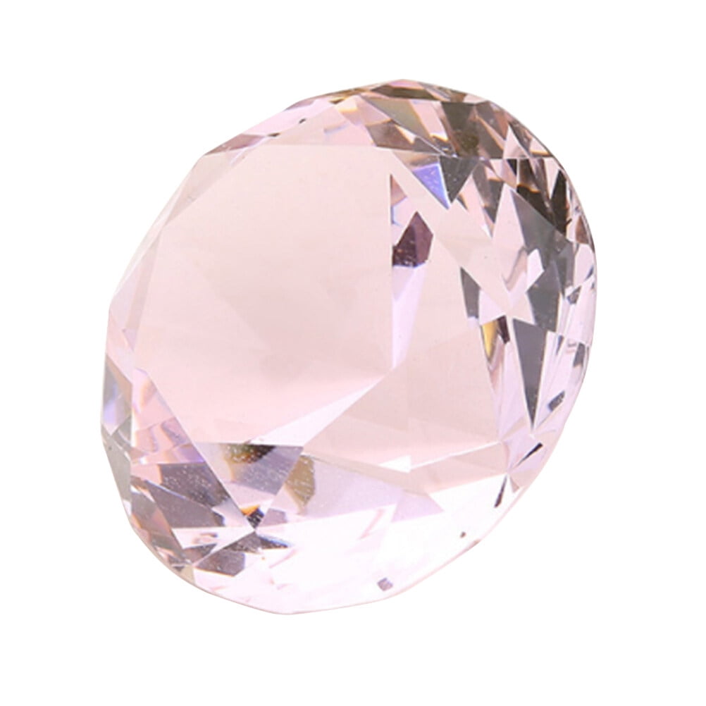 Pink Diamond 60mm Crystal Glass Diamond Jewelry Craft Diamond