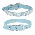 thumbnail image 1 of Diamond Dog Collar,Pet Collar Dog Collar Crystal Studded Pet Collar For Small Medium Dog(S,Blue#3), 1 of 2