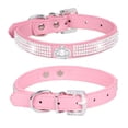 thumbnail image 1 of Diamond Dog Collar,Pet Collar Dog Collar Crystal Studded Pet Collar For Small Medium Dog(S,Pink#1), 1 of 1