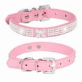 thumbnail image 1 of Diamond Dog Collar,Pet Collar Dog Collar Crystal Studded Pet Collar For Small Medium Dog(XS,Pink#2), 1 of 2