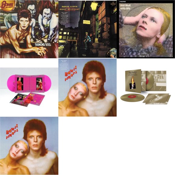 Diamond Dogs (2016 Remastered Version) & Rise & Fall Of Ziggy Stardust & The Spiders From Mars (2012 Remaster/Half-Speed Master) & Hunky Dory (2015 Remaster/50Th Anniv/Picture Disc) & Montreal '87 (Limited/Pink LP Vinyl) & Pinups (2015 Remaster) & Ziggy Stardust & The Spiders From Mars Ost (50Th Anniversary/2LP) & Pinups (2015 Remaster)