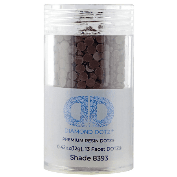 Diamond Dotz 2.8MM 12G Single Cylinder (1 Pack) Dark Java - Freestyle Diamond Painting Beads, Diamond Art Beads, Replacement Drills, Loose Gems for DIY Crafts and Art Projects