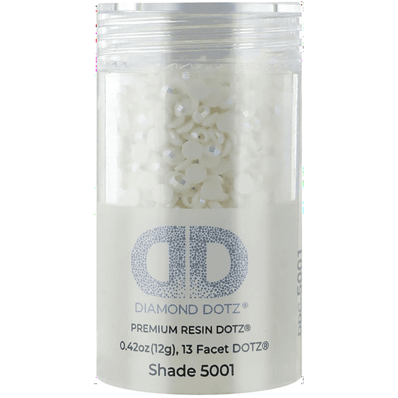 Diamond Dotz 2.8MM 12G Single Cylinder (1 Pack) White AB - Freestyle Diamond Painting Beads, Diamond Art Beads, Replacement Drills, Loose Gems for DIY Crafts and Art Projects