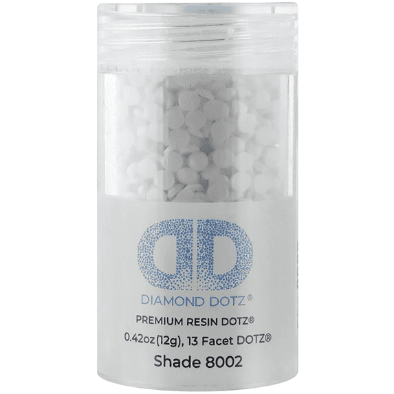 Diamond Dotz 2.8MM 12G Single Cylinder (1 Pack) White - Freestyle Diamond Painting Beads, Diamond Art Beads, Replacement Drills, Loose Gems for DIY Crafts and Art Projects