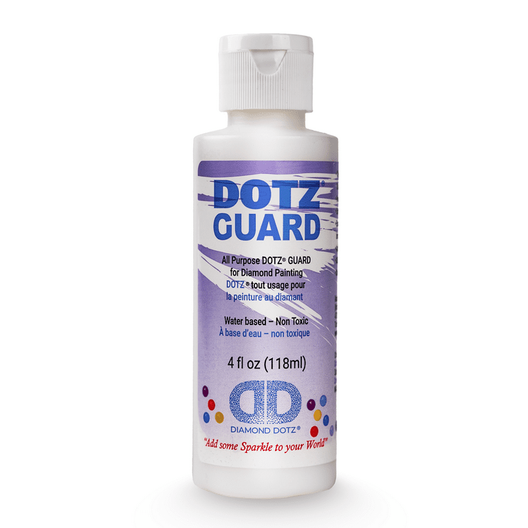 Diamond Dotz Accessories Dotz Guard Diamond Painting Sealer, Clear Finish Diamond Art Sealer, Protects Diamond Art, Durable Glossy Glaze for Craft Projects