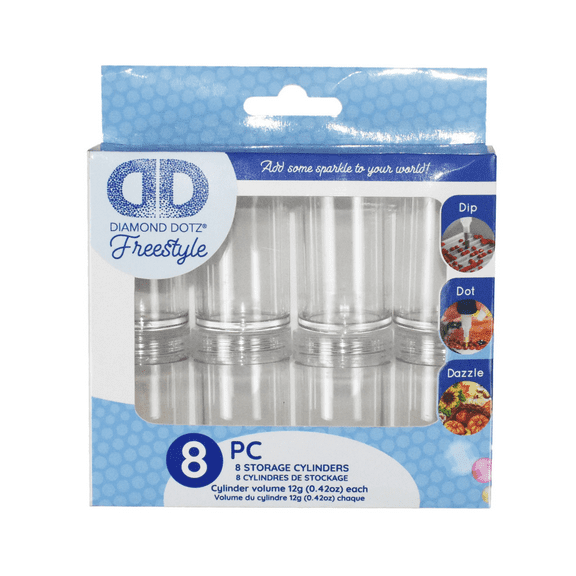 DIAMOND DOTZ® Freestyle 8 x Storage Cylinders