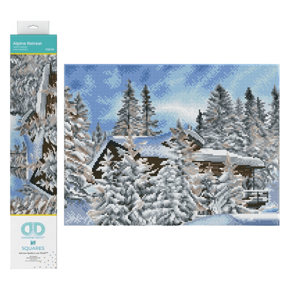 Diamond Dotz Alpine Retreat Diamond Painting Kits for Adults - Diamond Art Kits a Relaxing Creative Craft Kit with Dotz Gems 12.2x16.1