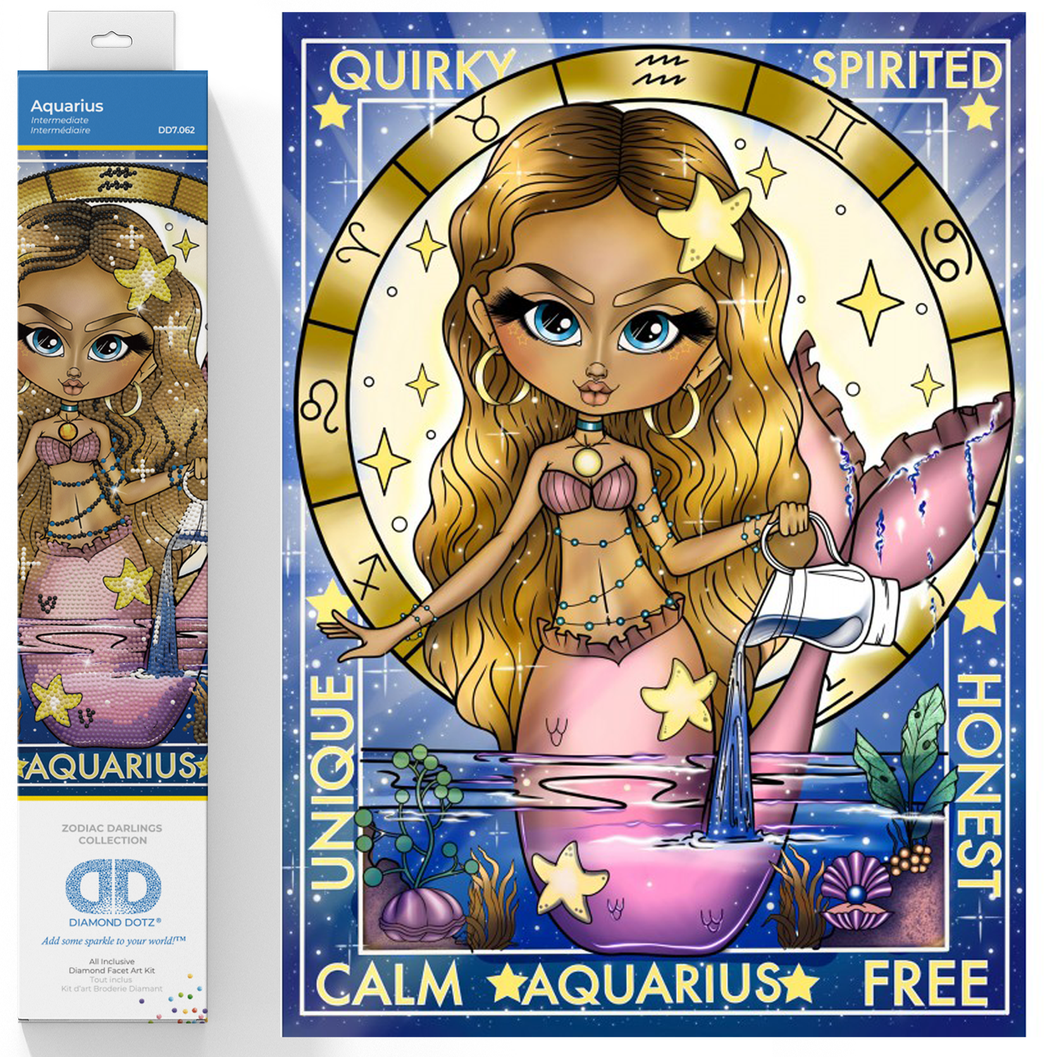 Diamond Dotz Aquarius Diamond Painting Kits for Adults - Diamond Art Kits a Relaxing Creative Craft Kit with Dotz Gems 15.8x11.8
