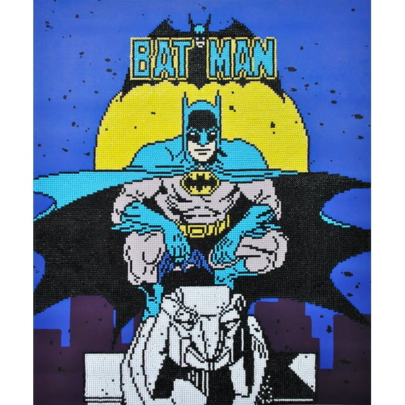 Diamond Dotz Batman DC Superhero Diamond Painting Kits for Adults - Diamond Art Kits a Relaxing Creative Craft Kit with Dotz Gems 22.4"x 18.5"