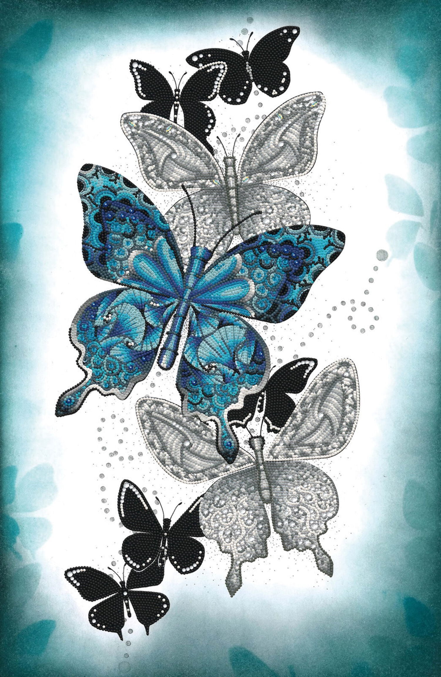 Diamond Dotz Butterfly Trail Nature Diamond Painting Kits for Adults - Diamond Art Kits a Relaxing Creative Craft Kit with Dotz Gems 28.4"X18.5"