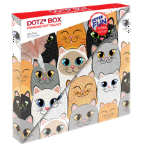 Diamond Dotz Cat Clan Diamond Painting Kits for Adults - Diamond Art Kits a Relaxing Creative Craft Kit with Dotz Gems 11x11