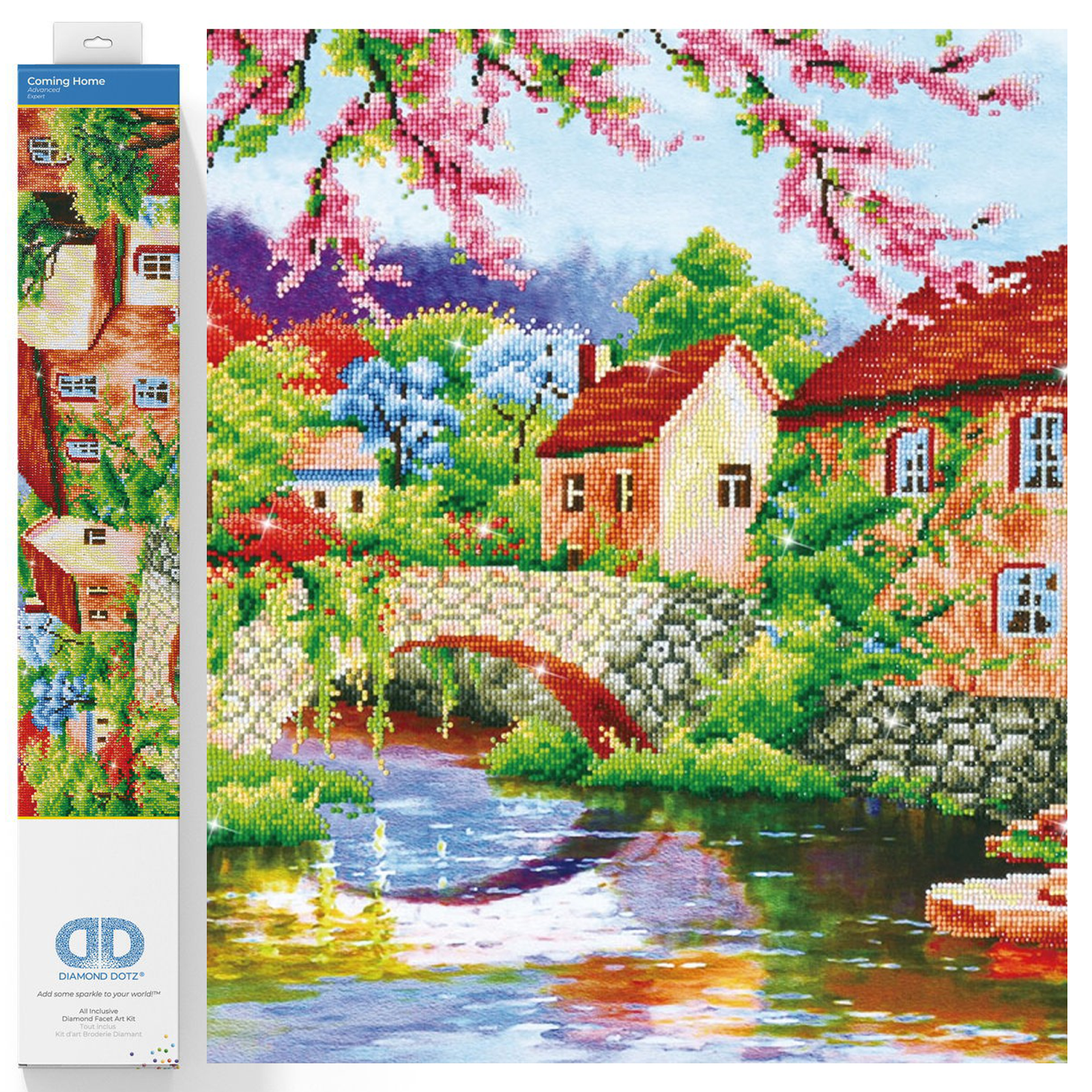 Diamond Dotz Coming Home Landscape Diamond Painting Kits for Adults - Diamond Art Kits a Relaxing Creative Craft Kit with Dotz Gems  24.4"x30.3"