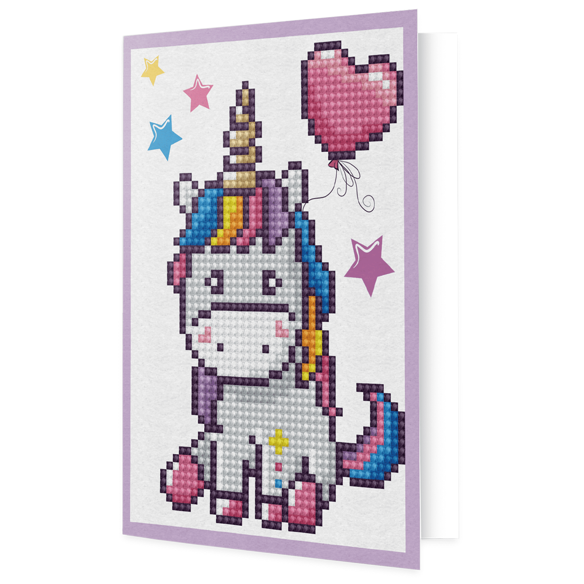 Welcome Baby Unicorn Diamond Art Greeting Card Kit