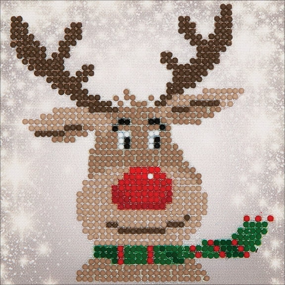 Diamond Dotz Diamond Facet Art Kit 8"X8"-Christmas Reindeer