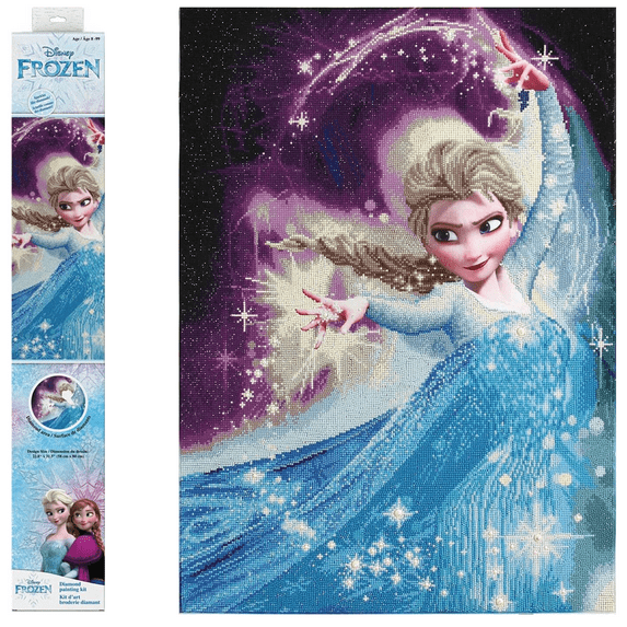 Diamond Dotz Disney Frozen Elsa Magic Diamond Painting Kits for Adults - Diamond Art Kits a Relaxing Creative Craft Kit with Dotz Gems 24x32