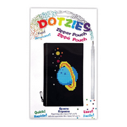 Diamond Dotz Dotzies Space Zipper Pouch, Black – Diamond Painting Bags for DIY Crafts, Diamond Painting Purse, Travel Organizer & Gift for Kids & Adults