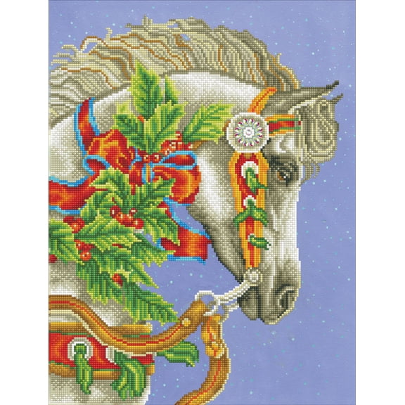 Diamond Dotz Festive Canter Horse Diamond Painting Kits for Adults - Diamond Art Kits a Relaxing Creative Craft Kit with Dotz Gems 16"x21"