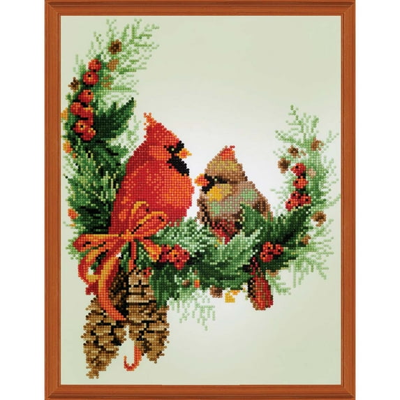 Diamond Dotz® Festive Family Kit & Frame Diamond Painting