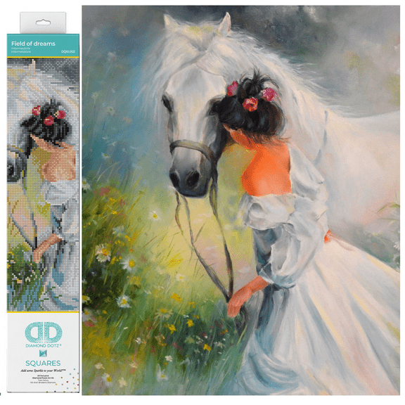 Diamond Dotz Field of dreams Diamond Painting Kits for Adults - Diamond Art Kits a Relaxing Creative Craft Kit with Dotz Gems 16.1x19.7