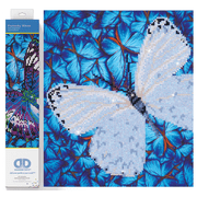 Diamond Dotz Flutterby White Diamond Painting Kits for Adults - Diamond Art Kits a Relaxing Creative Craft Kit with Dotz Gems 12x12